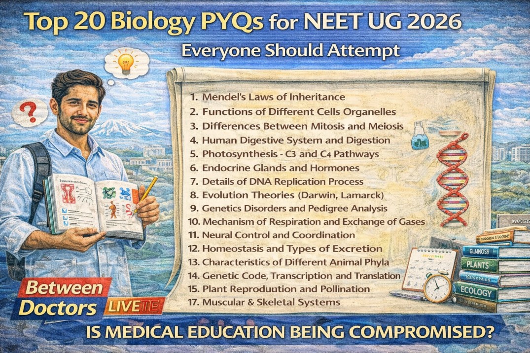 Top 20 Biology PYQs for NEET UG 2026 Everyone Should Attempt